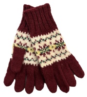 Westaway - Childrens Real Shetland Fair Isle yoke gloves